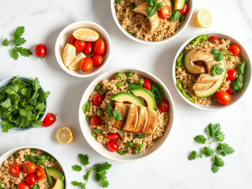 Healthy meal prep bowls